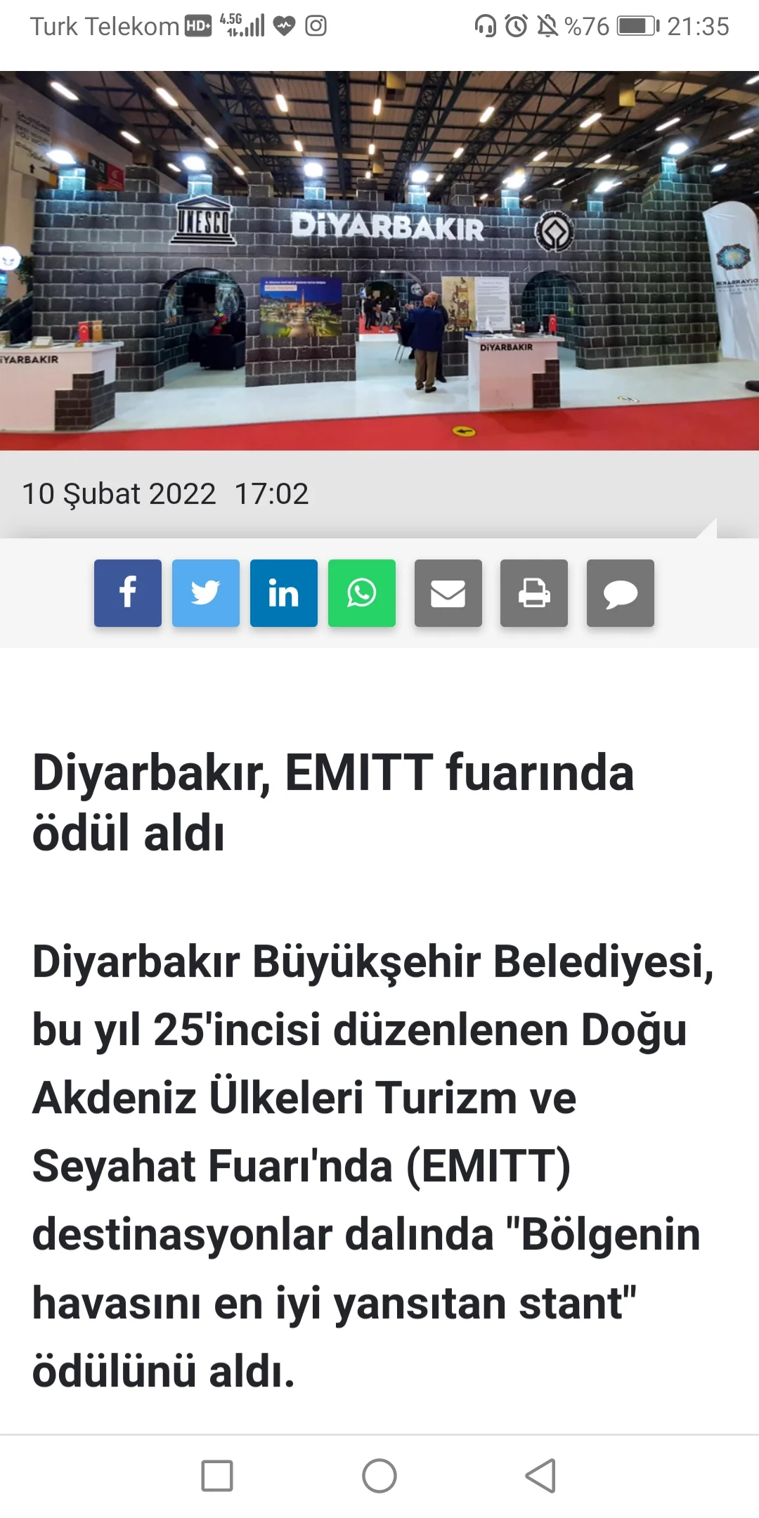 Diyarbakır, EMITT fuarında ödül aldı görsel 4