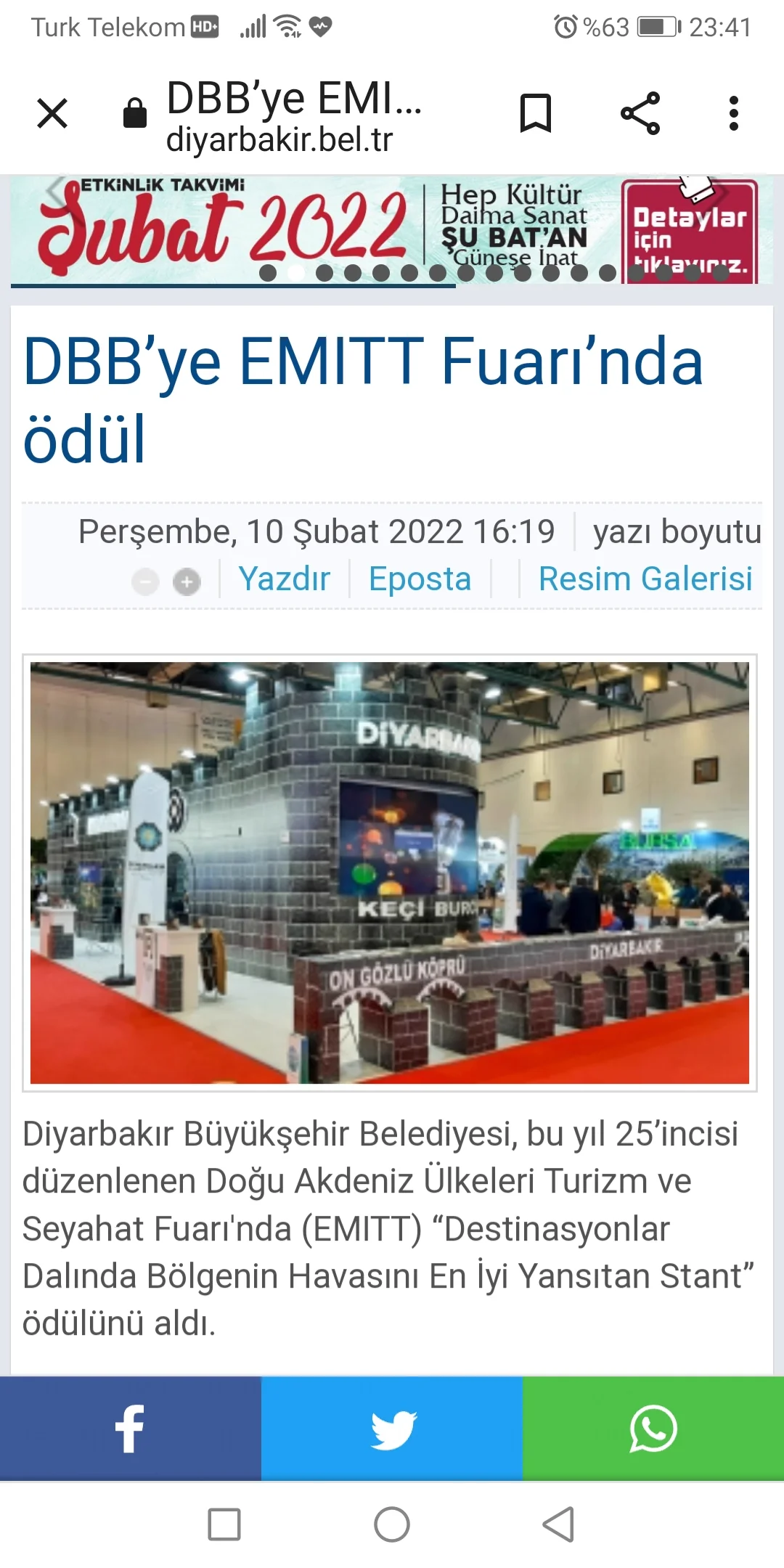 Diyarbakır, EMITT fuarında ödül aldı görsel 7