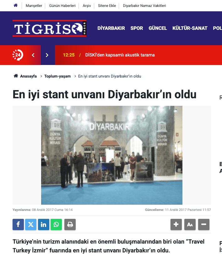 En iyi stant unvanı Diyarbakır’ın oldu görsel 1