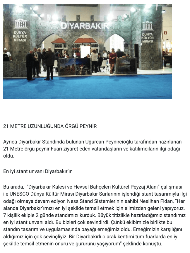 En iyi stant unvanı Diyarbakır’ın oldu görsel 3